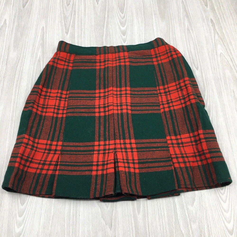 Rally-Klad Girls Plaid Wool Skirt‎ Size 12